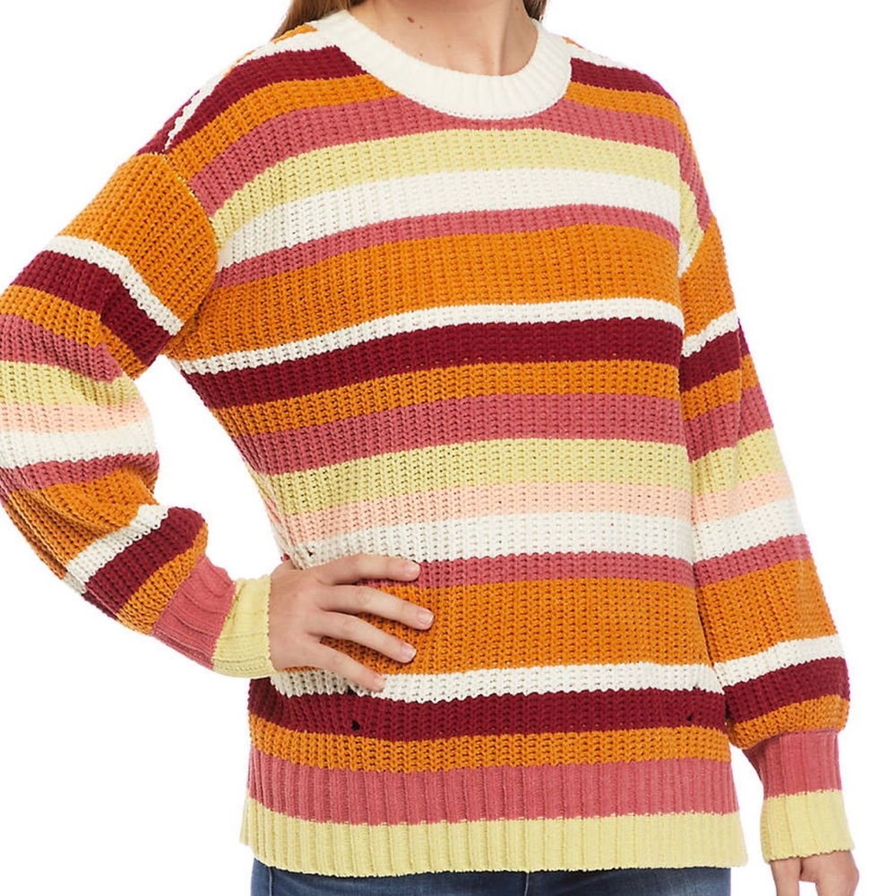 NWT True Craft Chenille Crew Neck Tunic Sweater